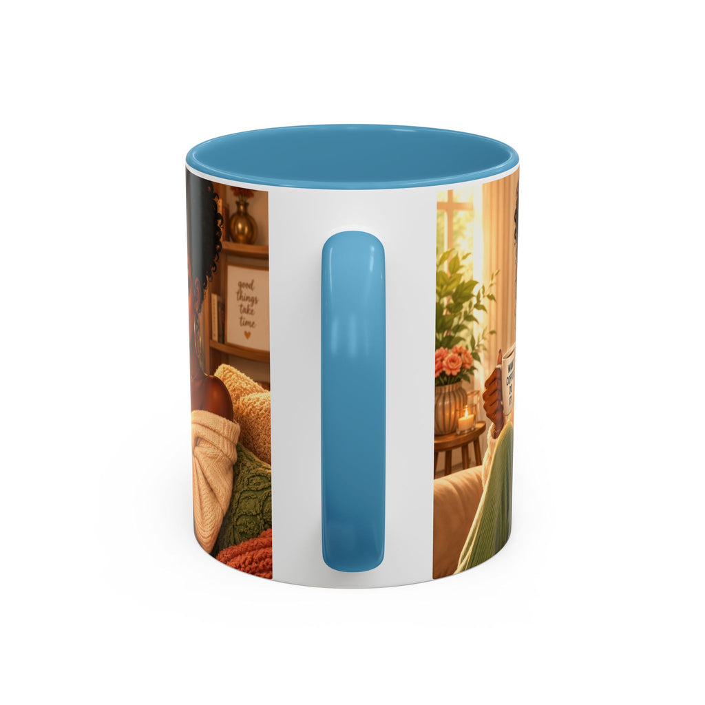 GRACE OVER PRESSURE Inspirational Accent Coffee Mug (11, 15oz)