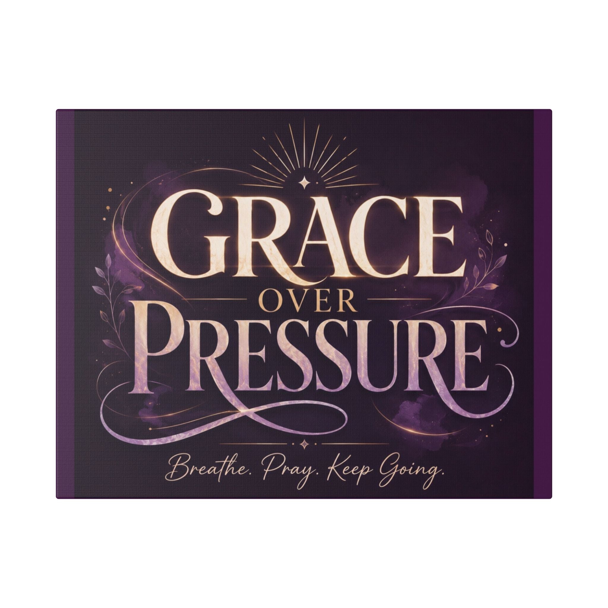 Grace Over Pressure Canvas Wall Art