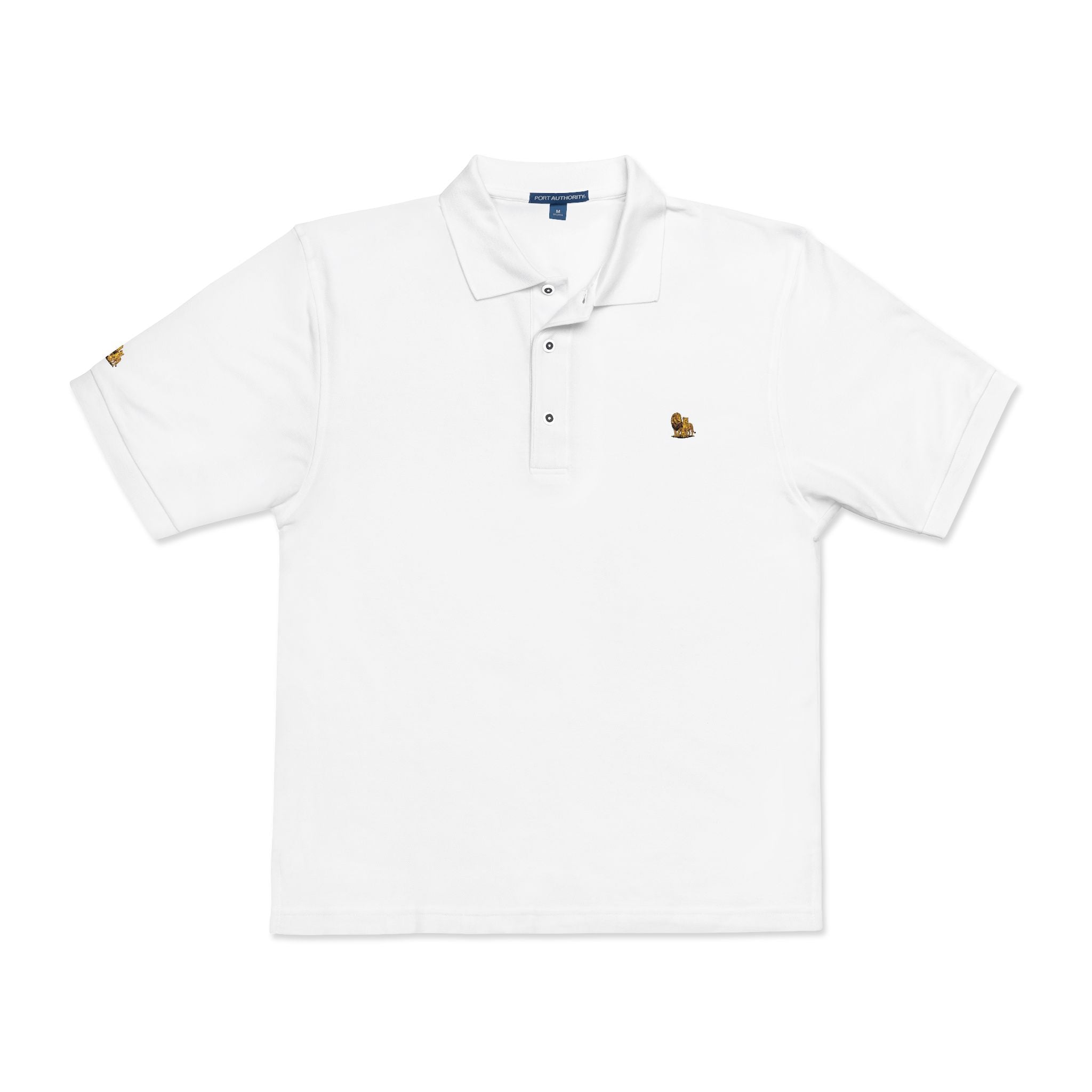 One Hour Brand Lion Family Unisex Polo Shirt Premium Embroidered Logo Polo