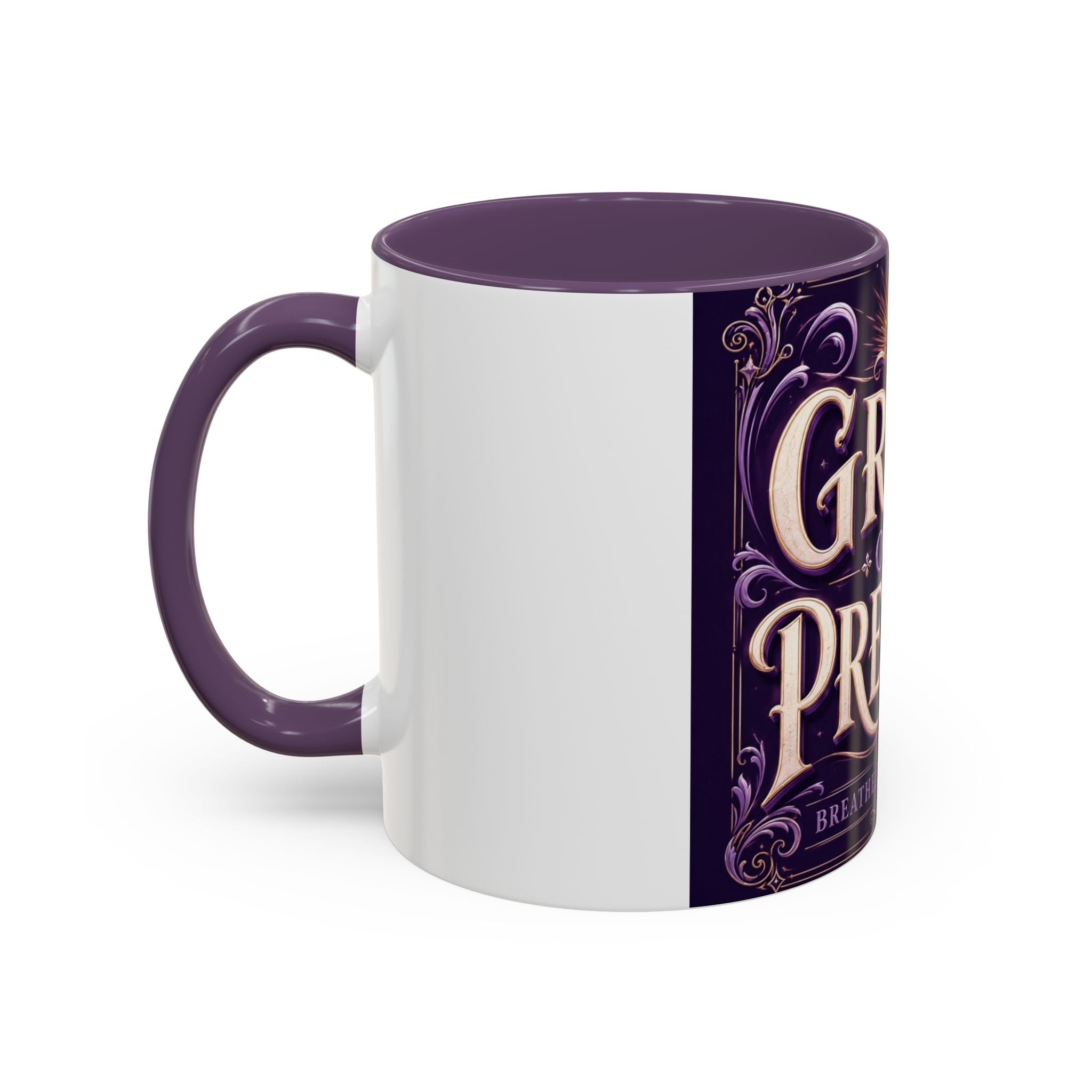 Kingpen Grace Over Pressure Inspirational Accent Coffee Mug (11, 15oz)