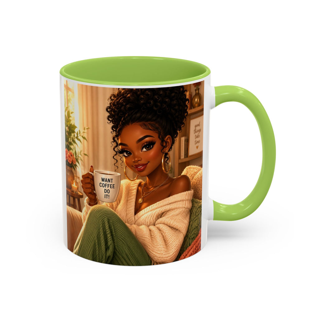 GRACE OVER PRESSURE Inspirational Accent Coffee Mug (11, 15oz)