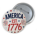 Copy of JULY 4TH COLLECTION, Custom Pin Buttons