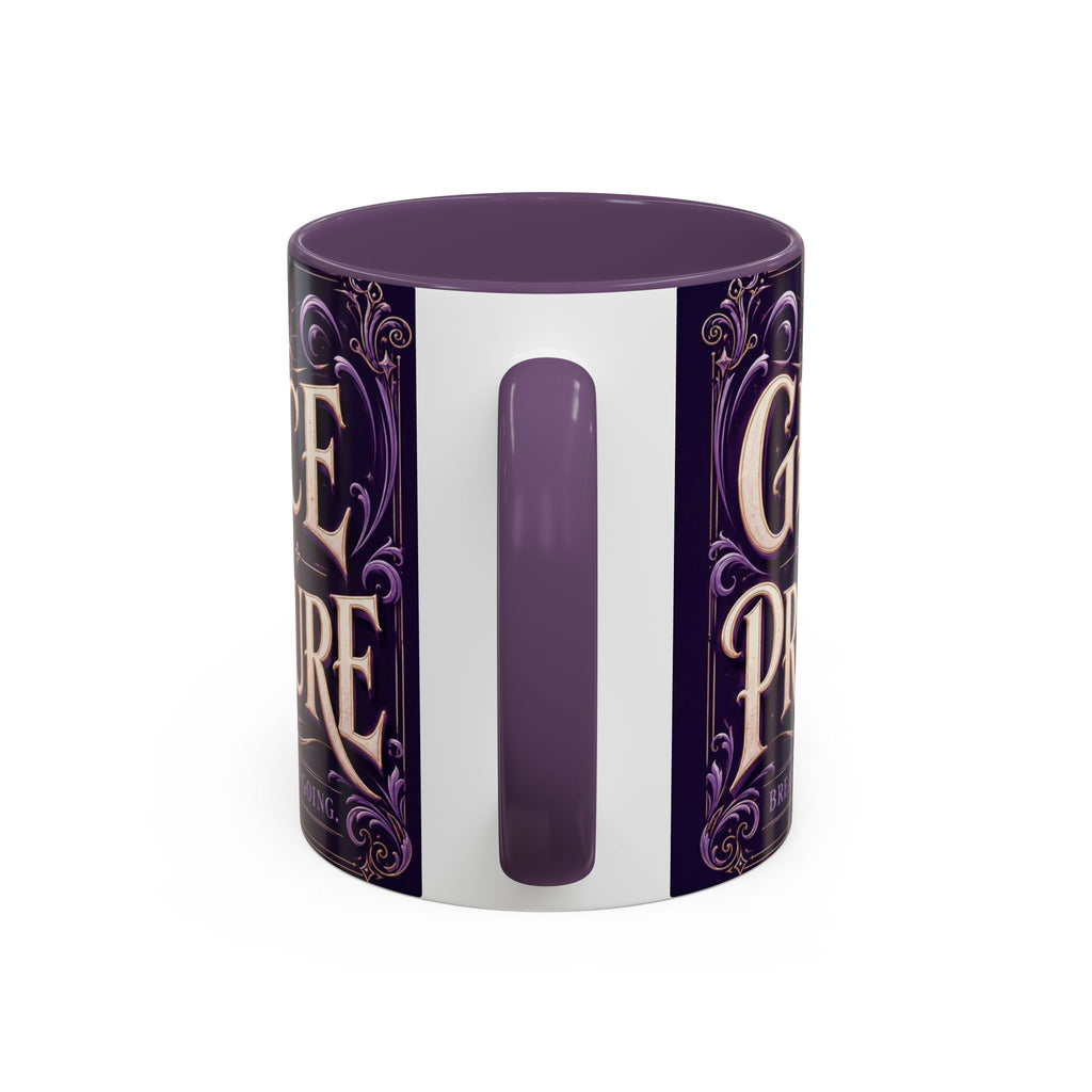 GRACE OVER PRESSURE Inspirational Accent Coffee Mug (11, 15oz)