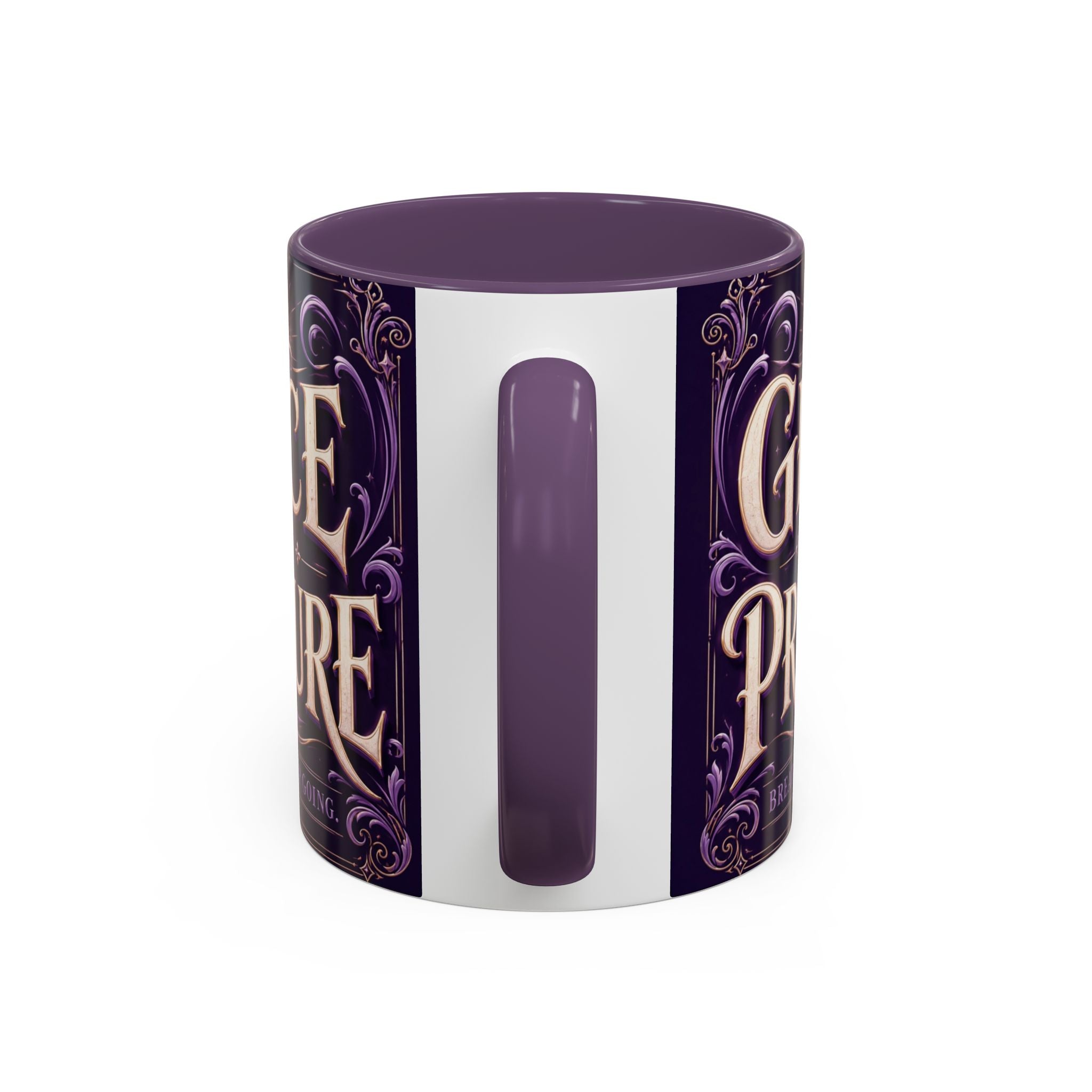 GRACE OVER PRESSURE Inspirational Accent Coffee Mug (11, 15oz)