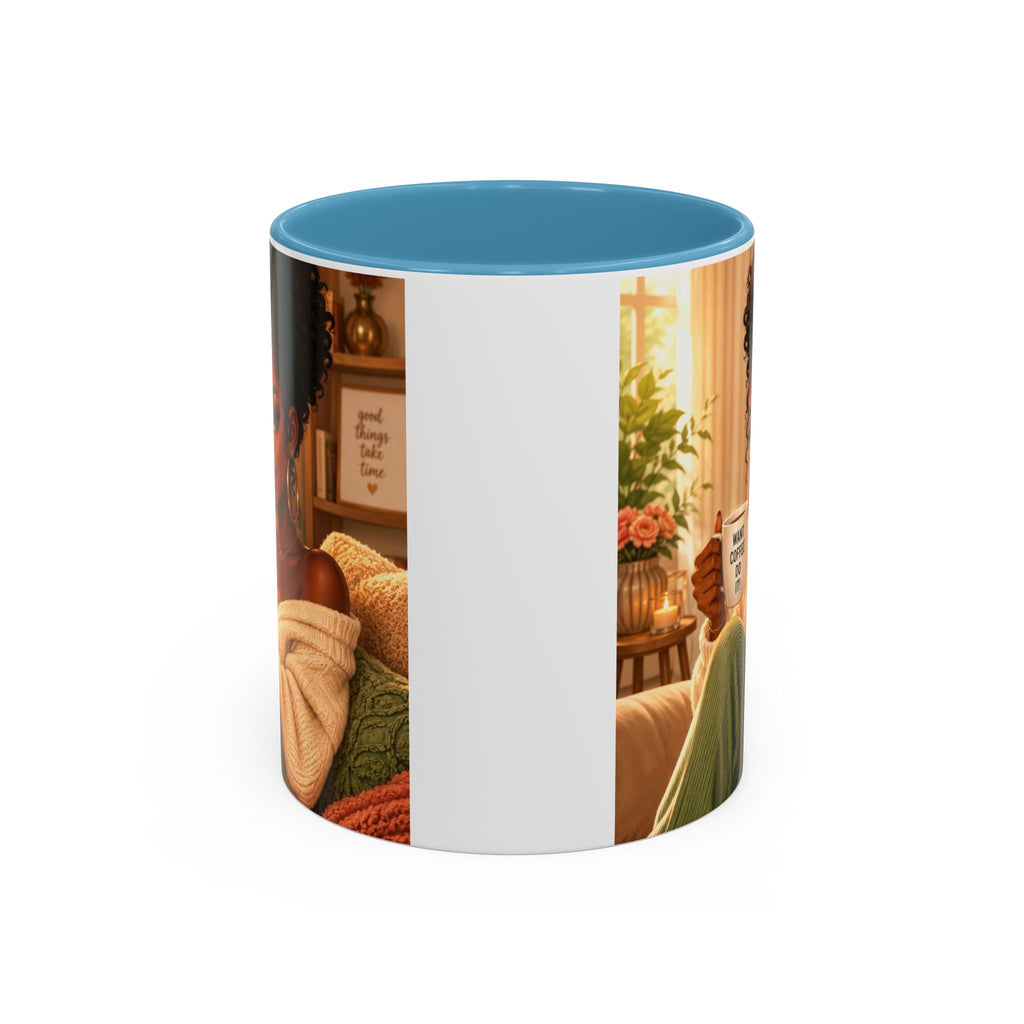 GRACE OVER PRESSURE Inspirational Accent Coffee Mug (11, 15oz)