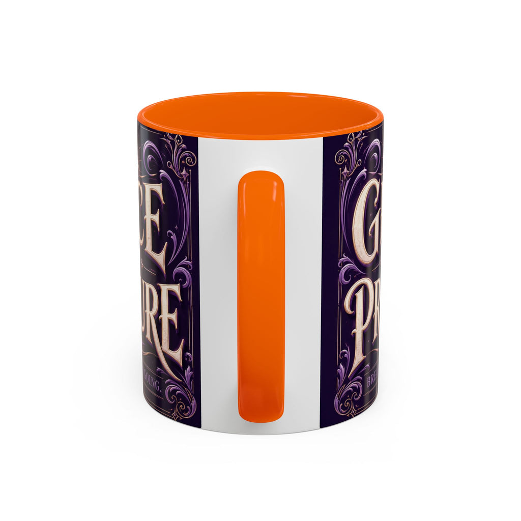 GRACE OVER PRESSURE Inspirational Accent Coffee Mug (11, 15oz)