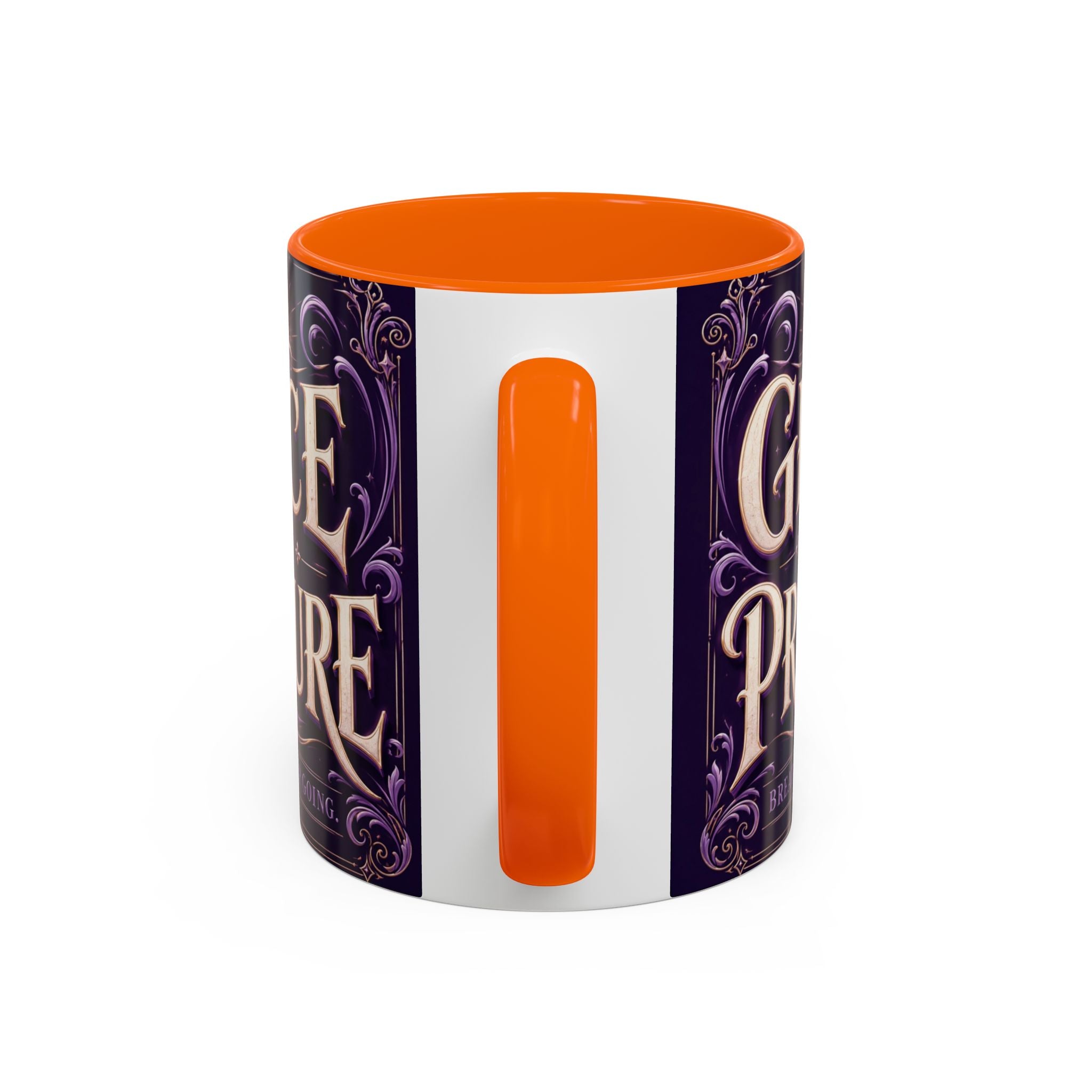 GRACE OVER PRESSURE Inspirational Accent Coffee Mug (11, 15oz)