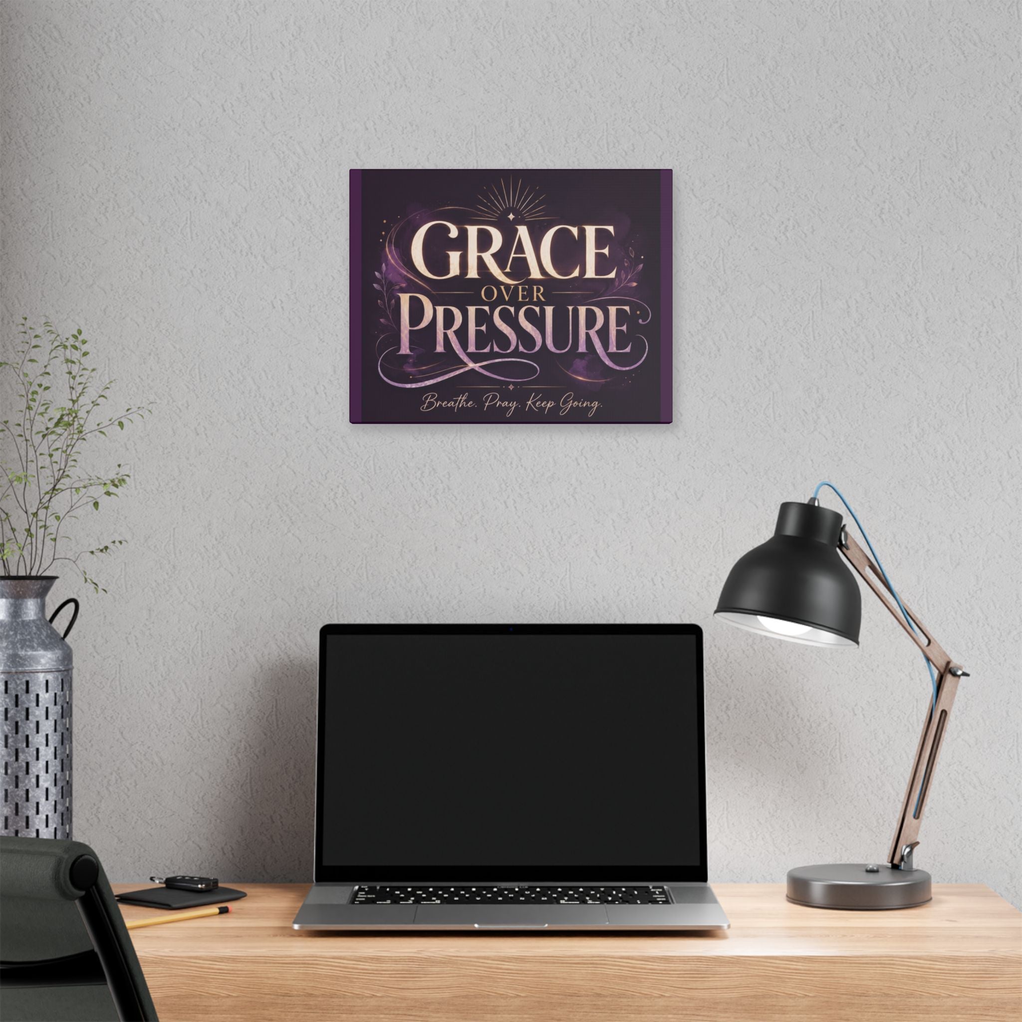 Grace Over Pressure Canvas Wall Art