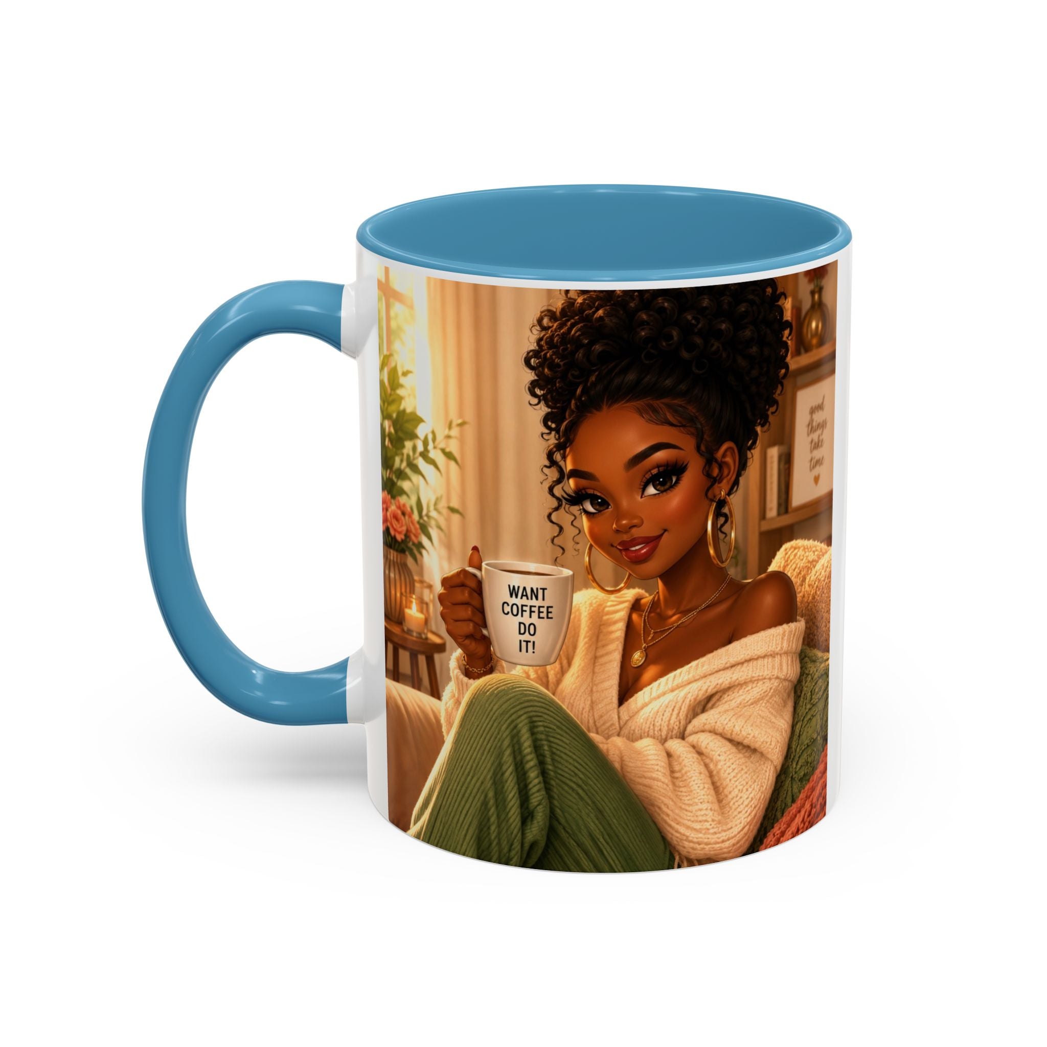 GRACE OVER PRESSURE Inspirational Accent Coffee Mug (11, 15oz)