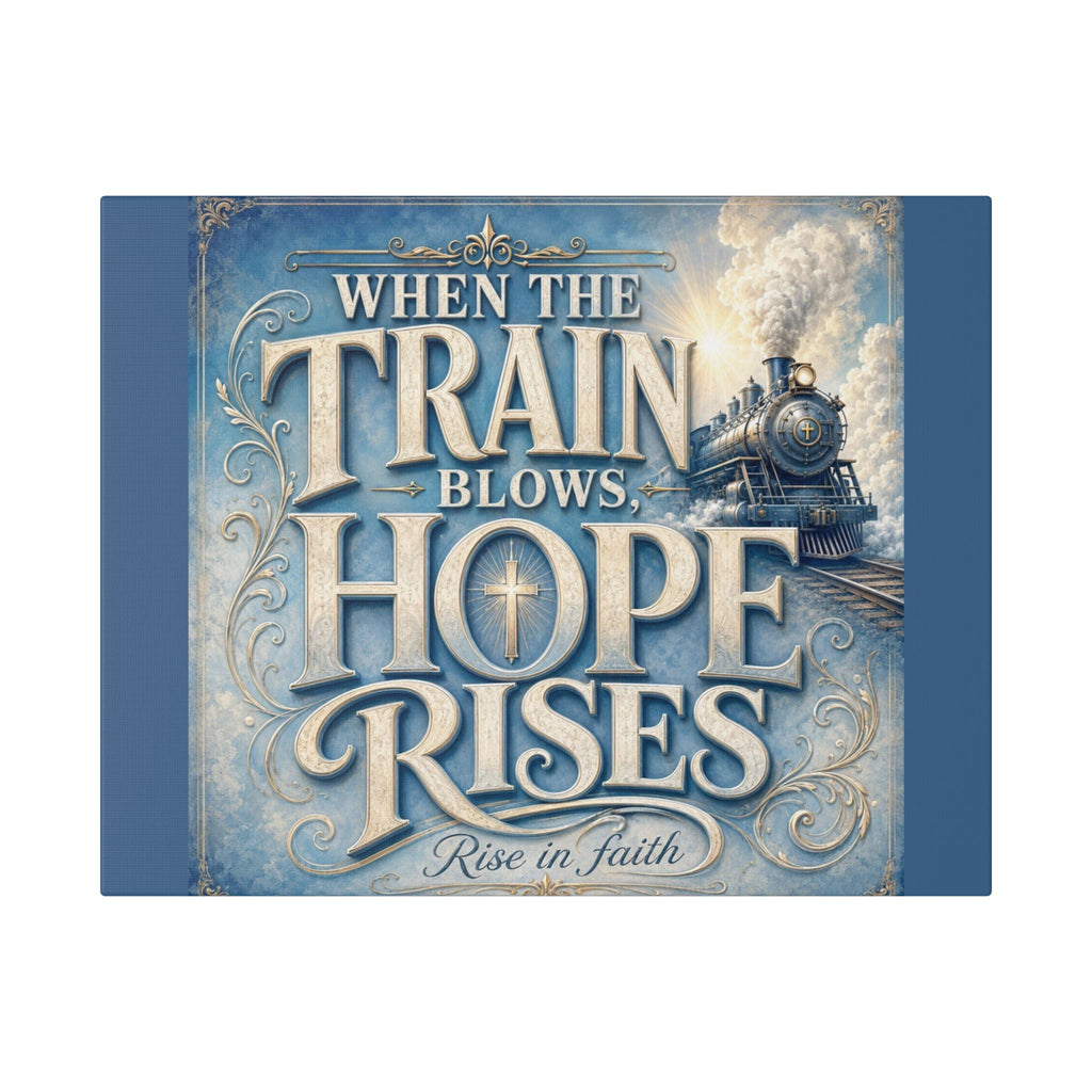 When The Train Blows, Hope Rises Canvas Wall Art